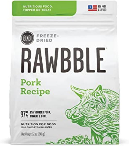 Organic Pork Freeze Dried Dog Food Topper & Treats