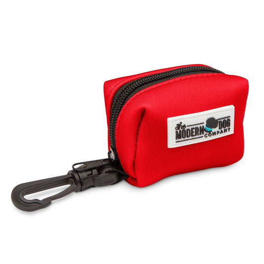The Modern Dog Company - Ruby Red Poop Bag Holder - Family & Friends Pet Company